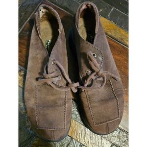 Piero Italian History Brown Suede Casual Lace-Up Shoes size 9